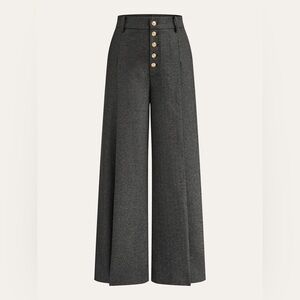 Commense Gray Wide-Leg Trousers